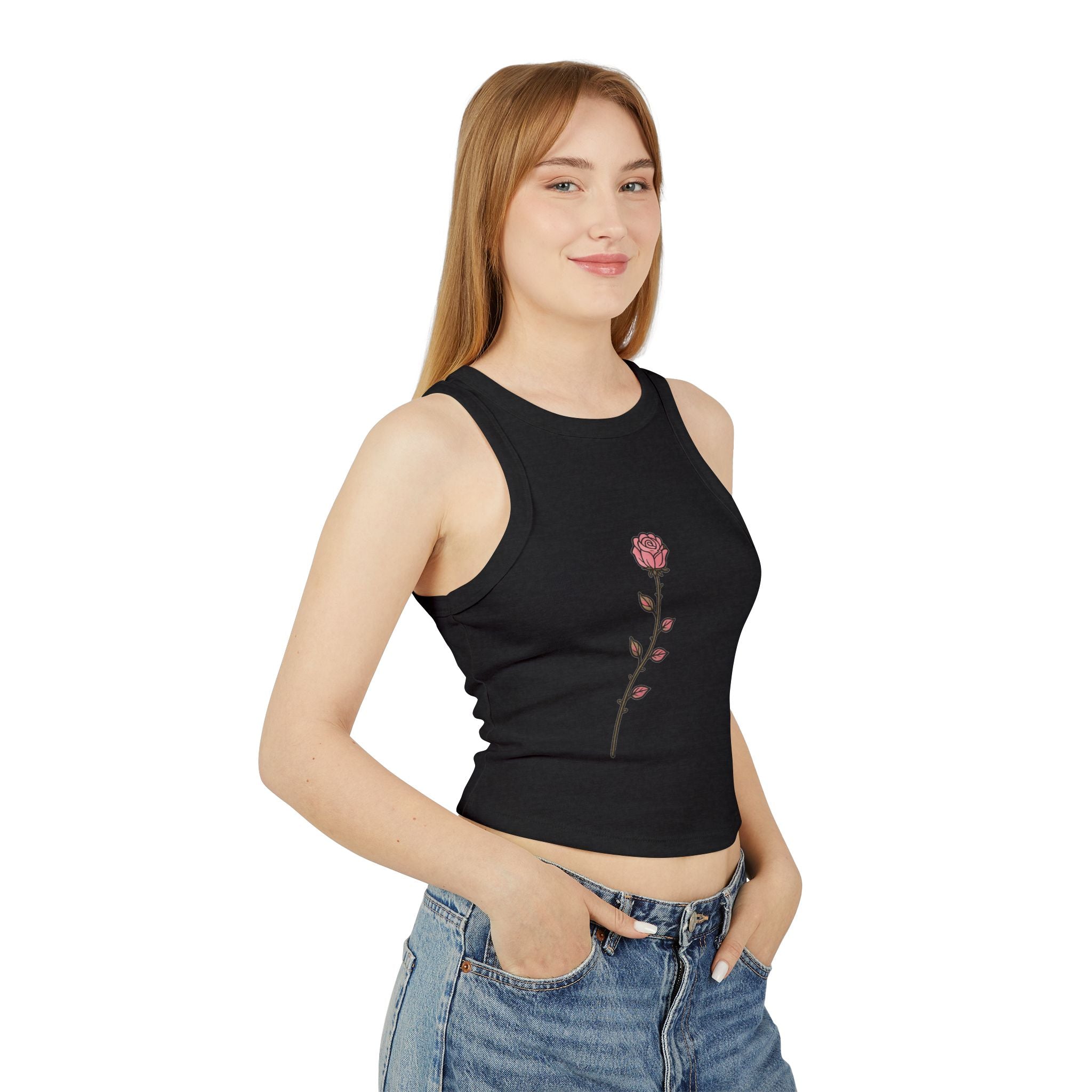 Twinky Rose Minimal Bloom Crop