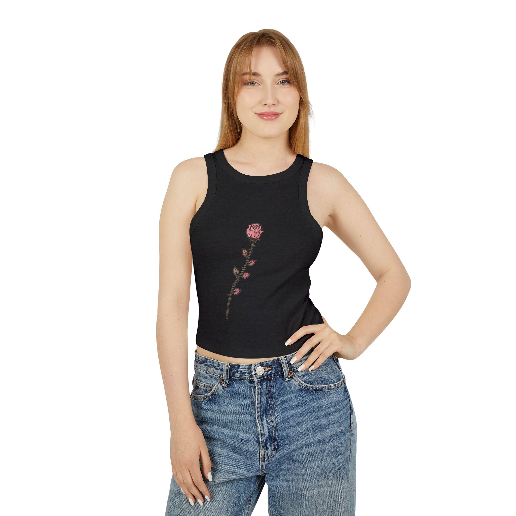 Twinky Rose Minimal Bloom Crop